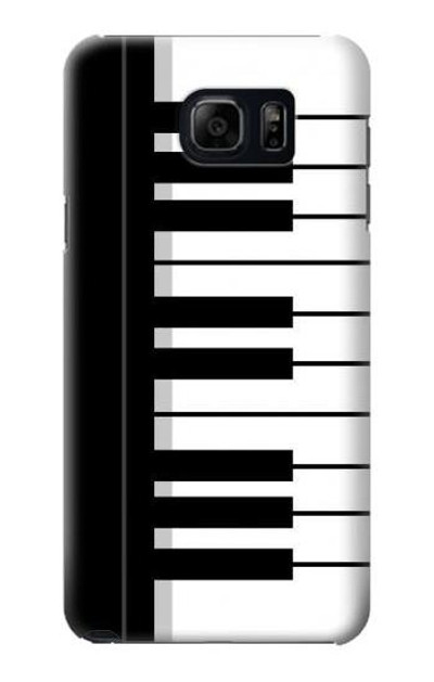 S3078 Black and White Piano Keyboard Case Cover Custodia per Samsung Galaxy S6 Edge Plus