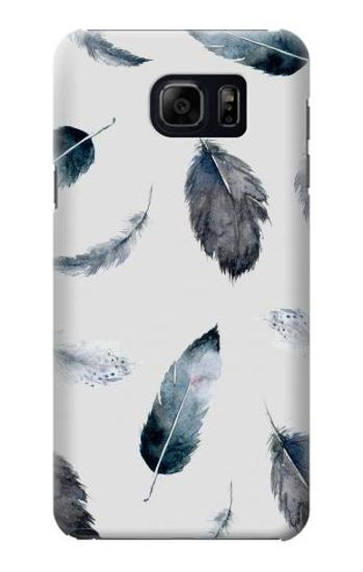 S3085 Feather Paint Pattern Case Cover Custodia per Samsung Galaxy S6 Edge Plus