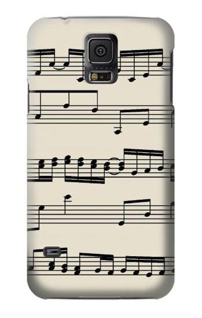 S3082 Music Sheet Case Cover Custodia per Samsung Galaxy S5