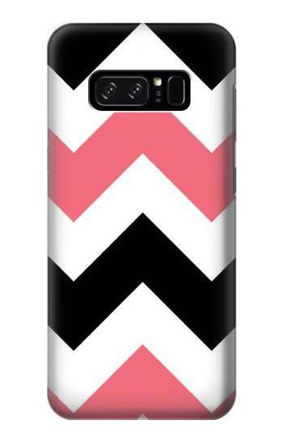 S1849 Pink Black Chevron Zigzag Case Cover Custodia per Note 8 Samsung Galaxy Note8
