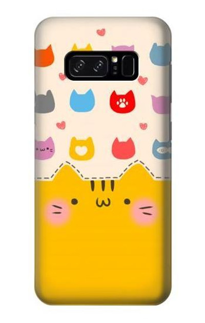 S2442 Cute Cat Cartoon Funny Case Cover Custodia per Note 8 Samsung Galaxy Note8