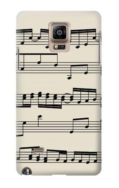 S3082 Music Sheet Case Cover Custodia per Samsung Galaxy Note 4