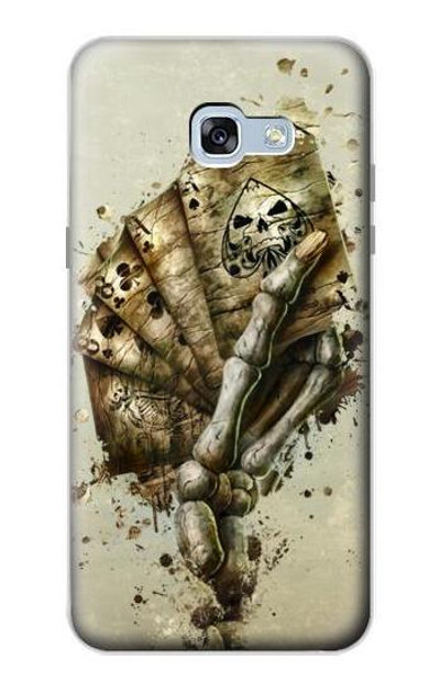 S0550 Skull Card Poker Case Cover Custodia per Samsung Galaxy A5 (2017)