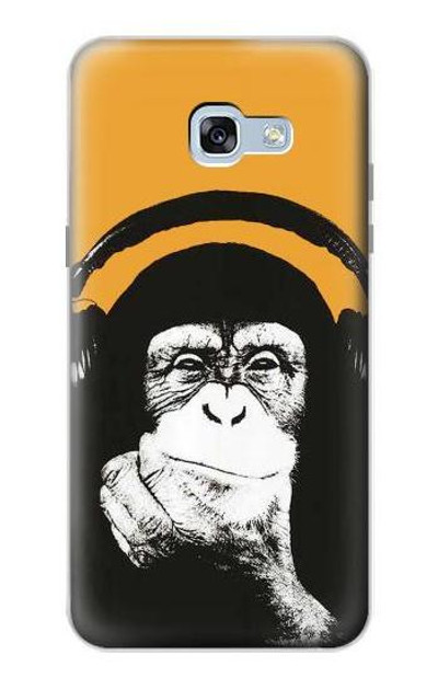 S2324 Funny Monkey with Headphone Pop Music Case Cover Custodia per Samsung Galaxy A5 (2017)