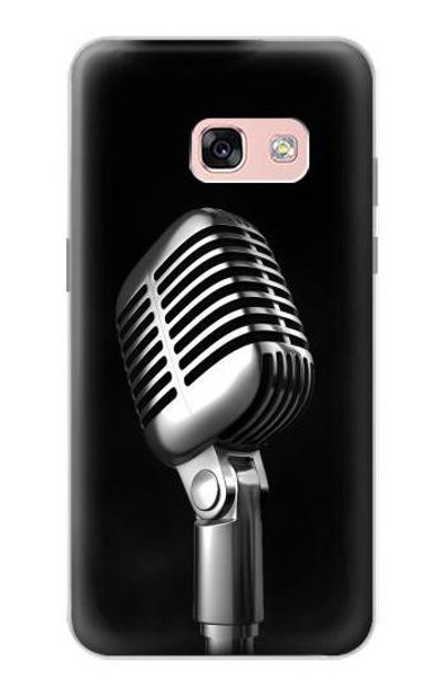 S1672 Retro Microphone Jazz Music Case Cover Custodia per Samsung Galaxy A3 (2017)