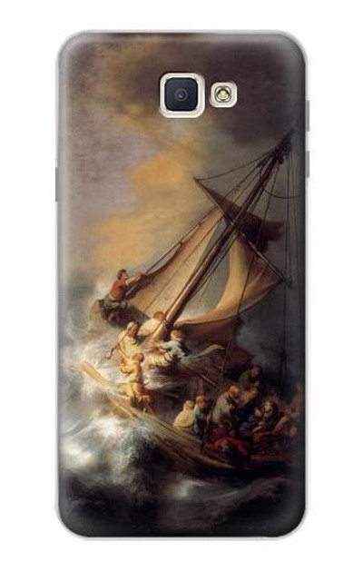 S1091 Rembrandt Christ in The Storm Case Cover Custodia per Samsung Galaxy J7 Prime (SM-G610F)