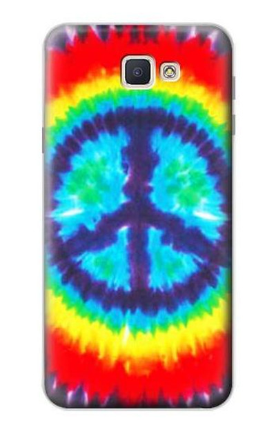 S1870 Tie Dye Peace Case Cover Custodia per Samsung Galaxy J7 Prime (SM-G610F)