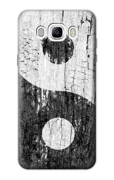 S2489 Yin Yang Wood Graphic Printed Case Cover Custodia per Samsung Galaxy J7 (2016)