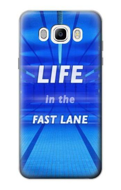 S3136 Life in the Fast Lane Swimming Pool Case Cover Custodia per Samsung Galaxy J7 (2016)