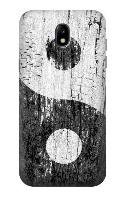 S2489 Yin Yang Wood Graphic Printed Case Cover Custodia per Samsung Galaxy J5 (2017) EU Version