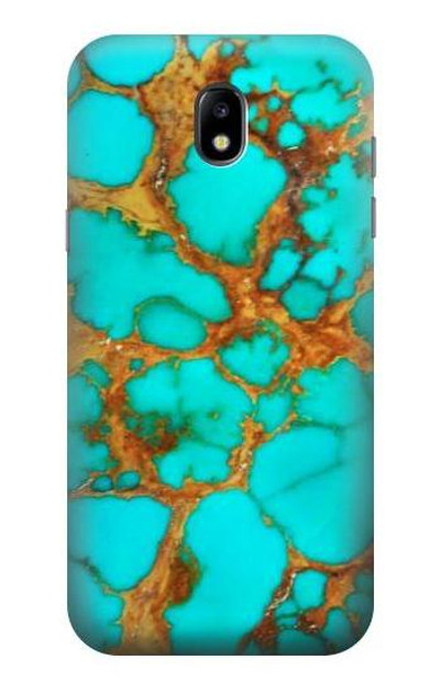 S2688 Aqua Copper Turquoise Gemstone Graphic Case Cover Custodia per Samsung Galaxy J5 (2017) EU Version