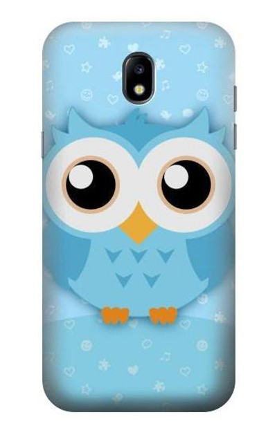 S3029 Cute Blue Owl Case Cover Custodia per Samsung Galaxy J5 (2017) EU Version