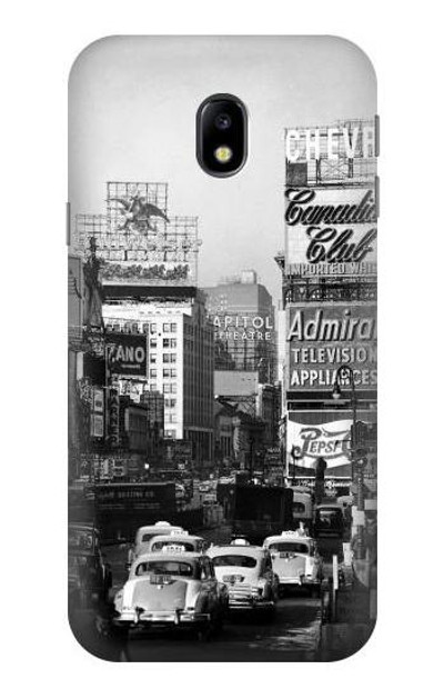 S0182 Old New York Vintage Case Cover Custodia per Samsung Galaxy J3 (2017) EU Version
