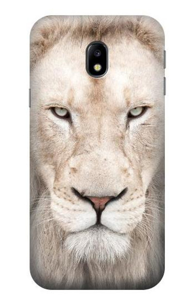 S2399 White Lion Face Case Cover Custodia per Samsung Galaxy J3 (2017) EU Version