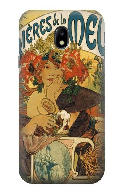 S2740 Alphonse Mucha Bieres De La Muse Case Cover Custodia per Samsung Galaxy J3 (2017) EU Version