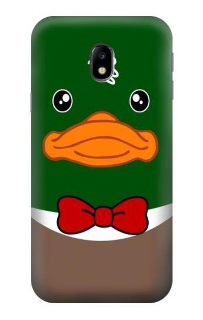 S2762 Green Head Mallard Duck Tuxedo Cartoon Case Cover Custodia per Samsung Galaxy J3 (2017) EU Version