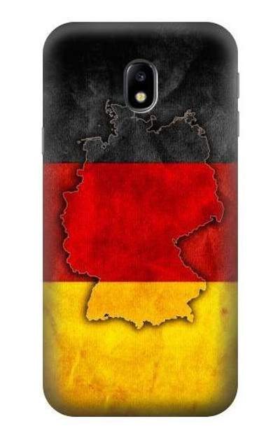 S2935 Germany Flag Map Case Cover Custodia per Samsung Galaxy J3 (2017) EU Version