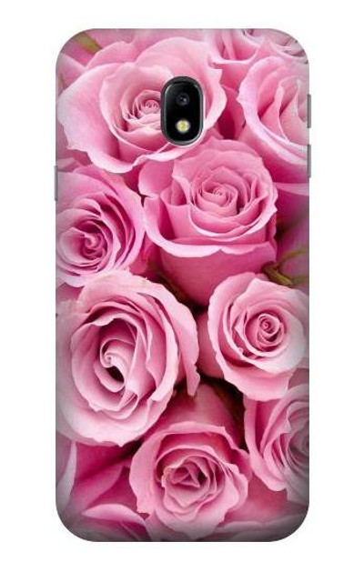 S2943 Pink Rose Case Cover Custodia per Samsung Galaxy J3 (2017) EU Version