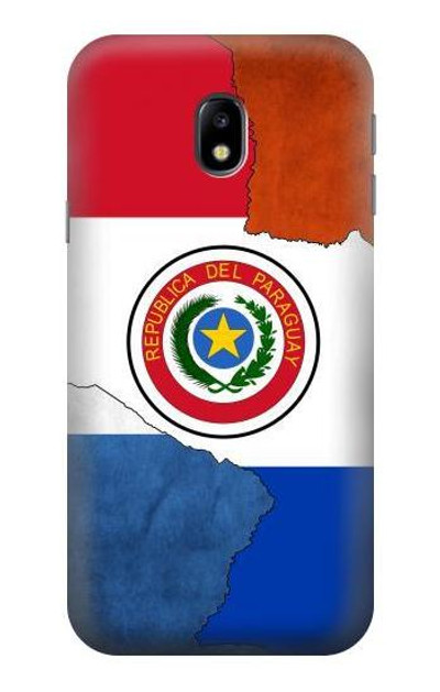 S3017 Paraguay Flag Case Cover Custodia per Samsung Galaxy J3 (2017) EU Version