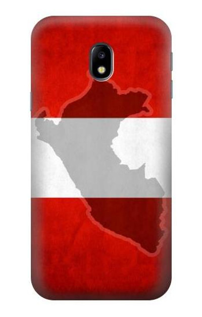 S3018 Peru Flag Case Cover Custodia per Samsung Galaxy J3 (2017) EU Version