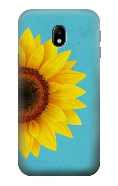 S3039 Vintage Sunflower Blue Case Cover Custodia per Samsung Galaxy J3 (2017) EU Version