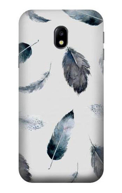 S3085 Feather Paint Pattern Case Cover Custodia per Samsung Galaxy J3 (2017) EU Version