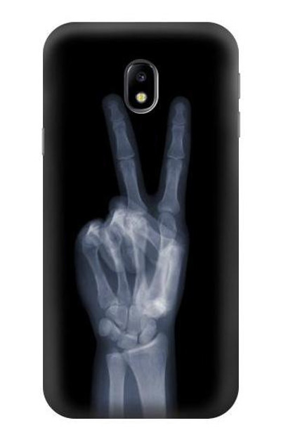 S3101 X-ray Peace Sign Fingers Case Cover Custodia per Samsung Galaxy J3 (2017) EU Version