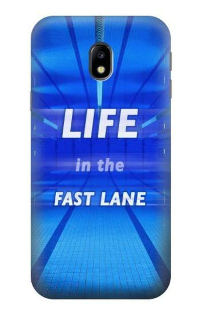 S3136 Life in the Fast Lane Swimming Pool Case Cover Custodia per Samsung Galaxy J3 (2017) EU Version