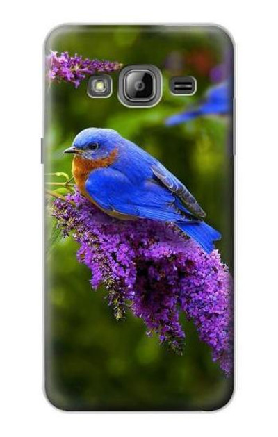 S1565 Bluebird of Happiness Blue Bird Case Cover Custodia per Samsung Galaxy J3 (2016)