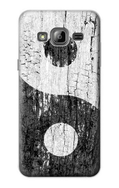 S2489 Yin Yang Wood Graphic Printed Case Cover Custodia per Samsung Galaxy J3 (2016)