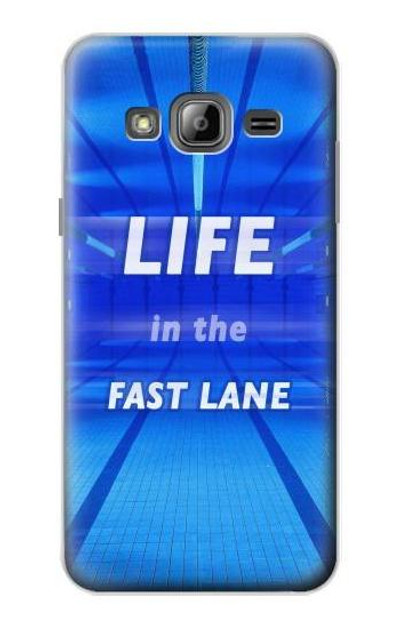 S3136 Life in the Fast Lane Swimming Pool Case Cover Custodia per Samsung Galaxy J3 (2016)