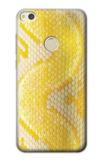 S2713 Yellow Snake Skin Graphic Printed Case Cover Custodia per Huawei P8 Lite (2017)