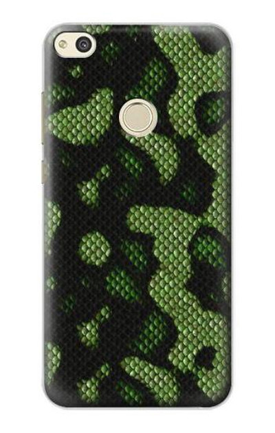 S2877 Green Snake Skin Graphic Printed Case Cover Custodia per Huawei P8 Lite (2017)