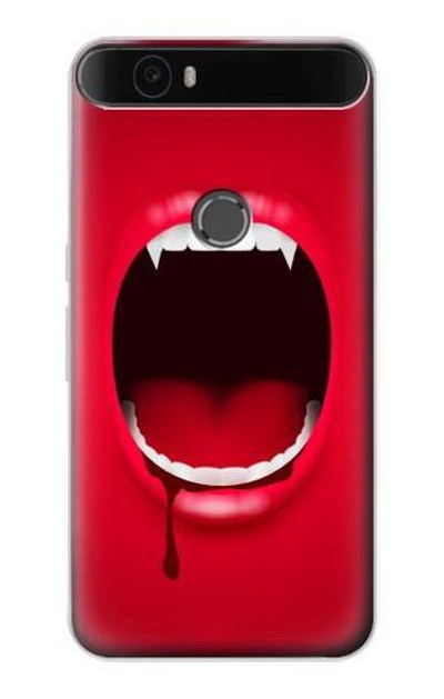 S2103 Vampire Mouth Case Cover Custodia per Huawei Nexus 6P