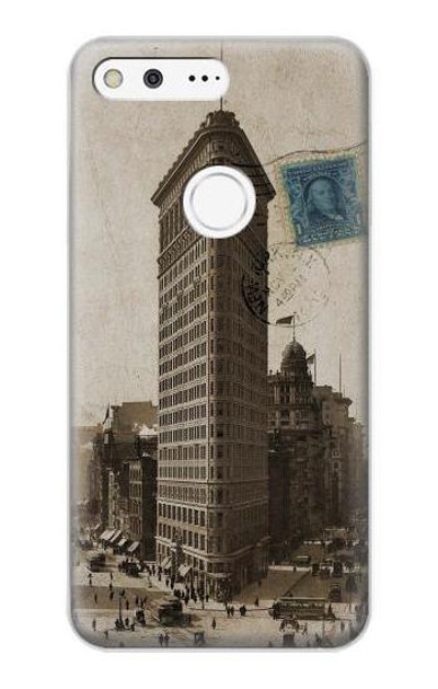 S2832 New York 1903 Flatiron Building Postcard Case Cover Custodia per Google Pixel XL