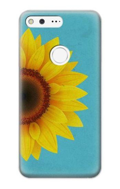 S3039 Vintage Sunflower Blue Case Cover Custodia per Google Pixel XL