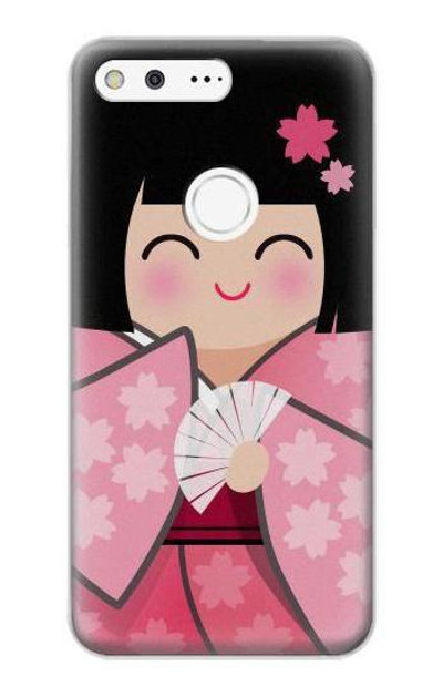 S3042 Japan Girl Hina Doll Kimono Sakura Case Cover Custodia per Google Pixel XL