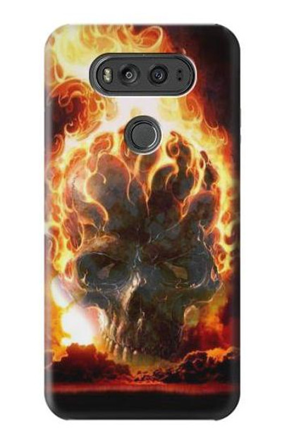 S0863 Hell Fire Skull Case Cover Custodia per LG V20
