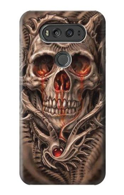 S1675 Skull Blood Tattoo Case Cover Custodia per LG V20