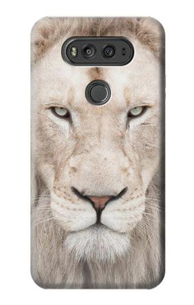 S2399 White Lion Face Case Cover Custodia per LG V20