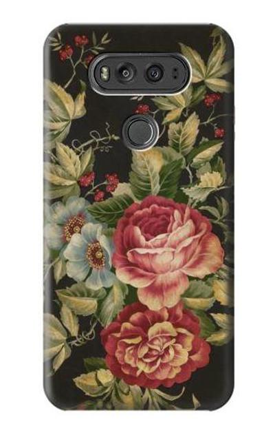 S3013 Vintage Antique Roses Case Cover Custodia per LG V20