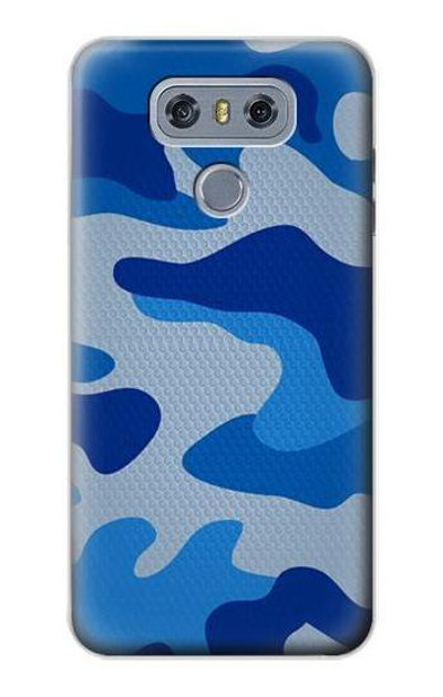 S2958 Army Blue Camo Camouflage Case Cover Custodia per LG G6