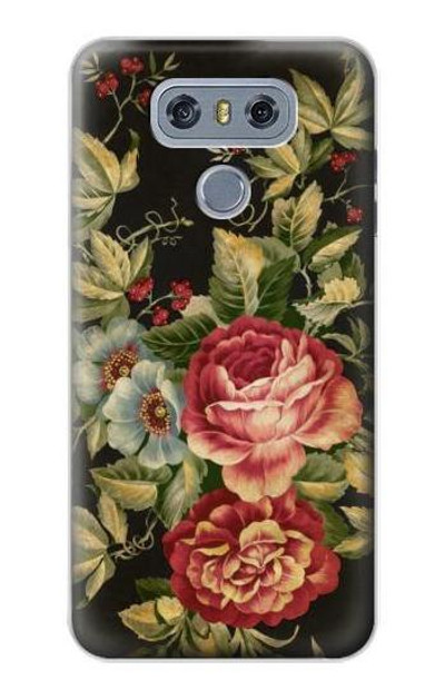 S3013 Vintage Antique Roses Case Cover Custodia per LG G6