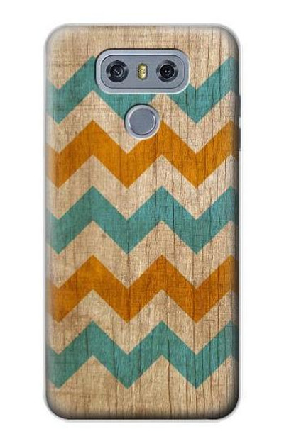 S3033 Vintage Wood Chevron Graphic Printed Case Cover Custodia per LG G6