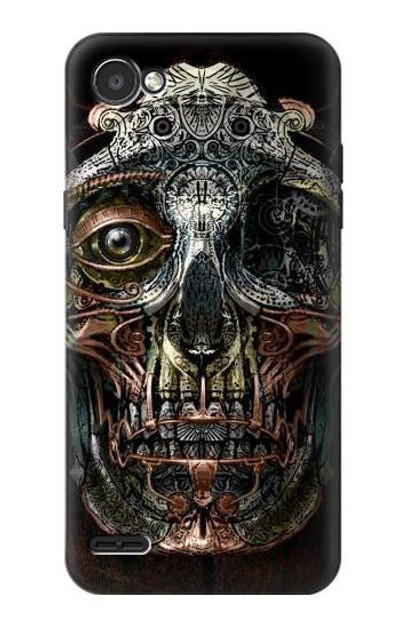 S1685 Steampunk Skull Head Case Cover Custodia per LG Q6