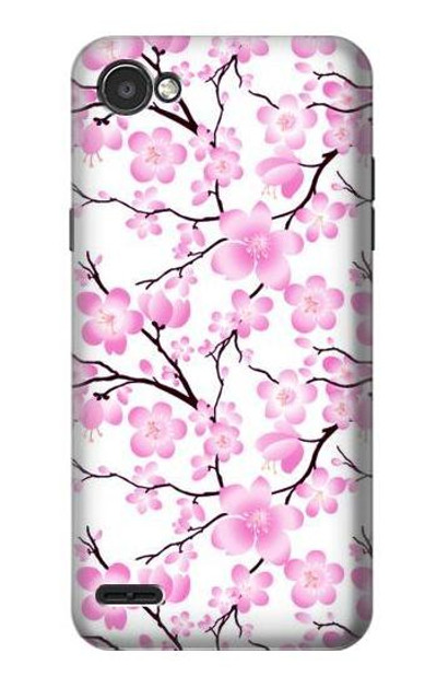 S1972 Sakura Cherry Blossoms Case Cover Custodia per LG Q6