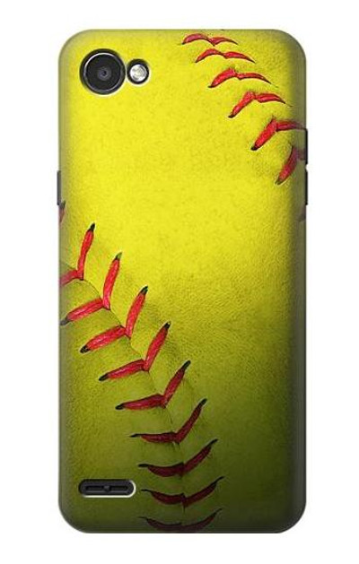 S3031 Yellow Softball Ball Case Cover Custodia per LG Q6