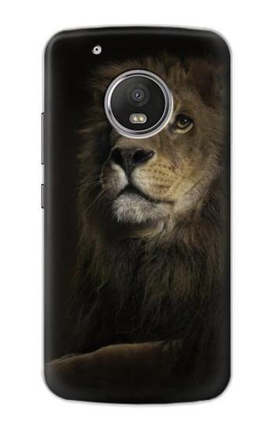 S0472 Lion Case Cover Custodia per Motorola Moto G5 Plus