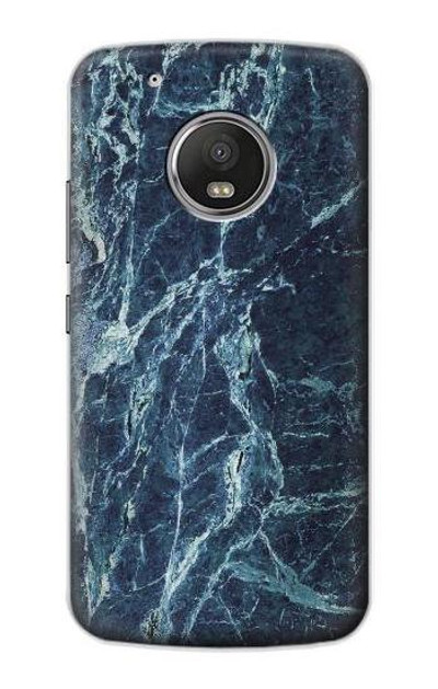 S2799 Light Blue Marble Stone Graphic Printed Case Cover Custodia per Motorola Moto G5 Plus