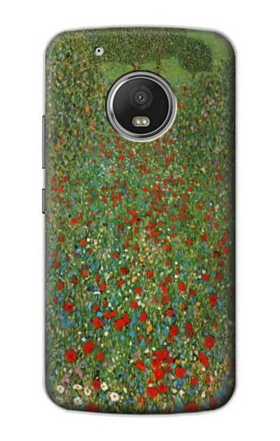 S2872 Gustav Klimt Poppy Field Case Cover Custodia per Motorola Moto G5 Plus